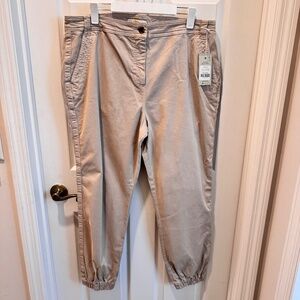 Woman's Khaki Joggers Style Pants, Size 14R, Boden
